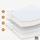 Nappe toile cirée rectangulaire blanche