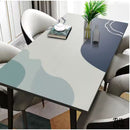 Nappe toile cirée rectangulaire bleu vert