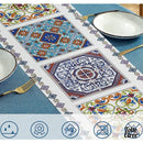 Nappe toile cirée rectangulaire grise