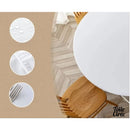 Nappe toile cirée ronde 140 avec élastique