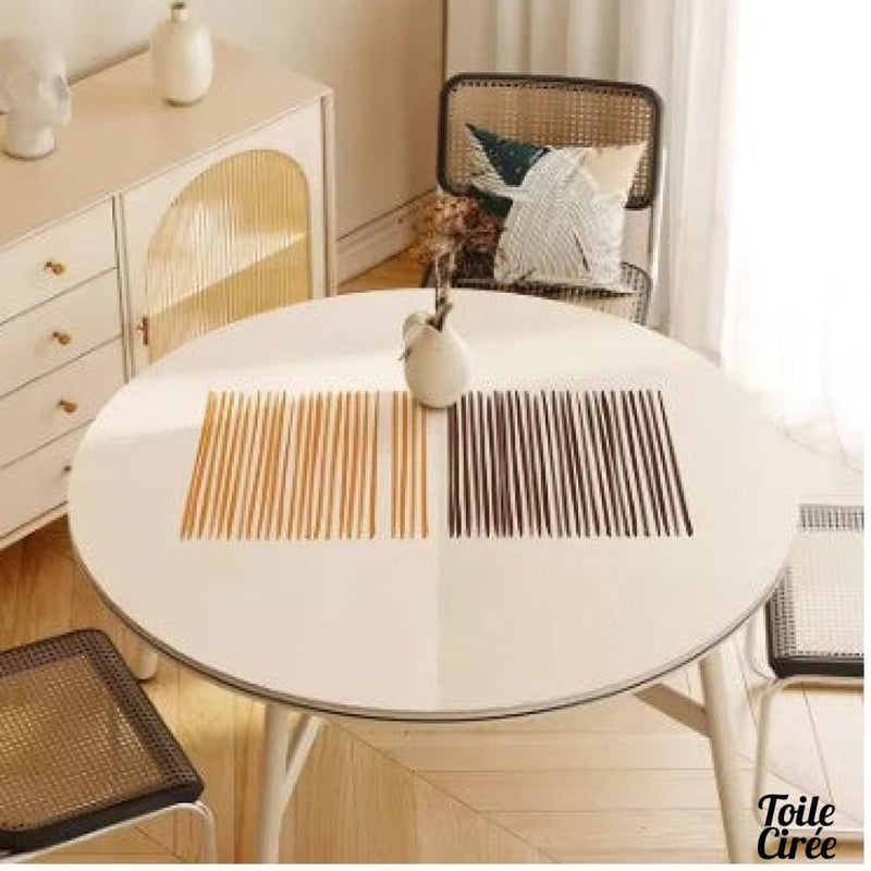 Nappe toile cirée ronde 140 cm