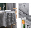 Nappe toile cirée ronde unie