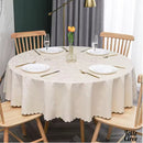 Nappe toile cirée ronde unie