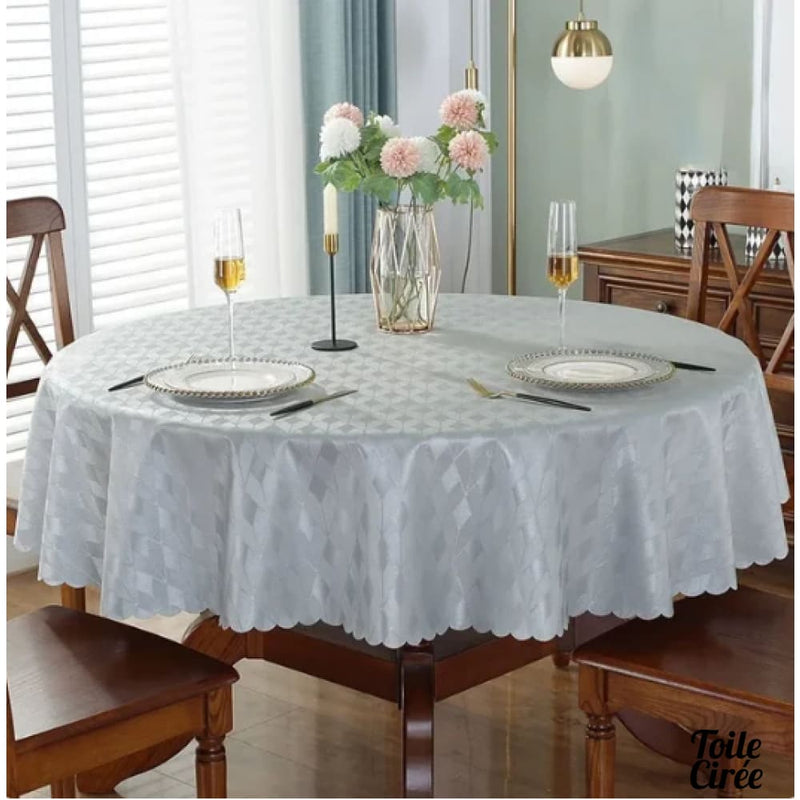 Nappe toile cirée ronde unie