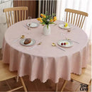 Nappe toile cirée ronde unie