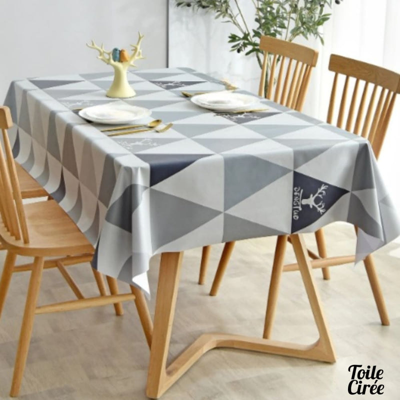 Nappe toile cirée triangle