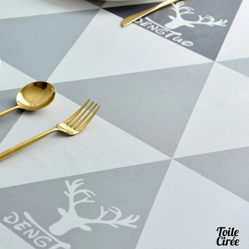 Nappe toile cirée triangle