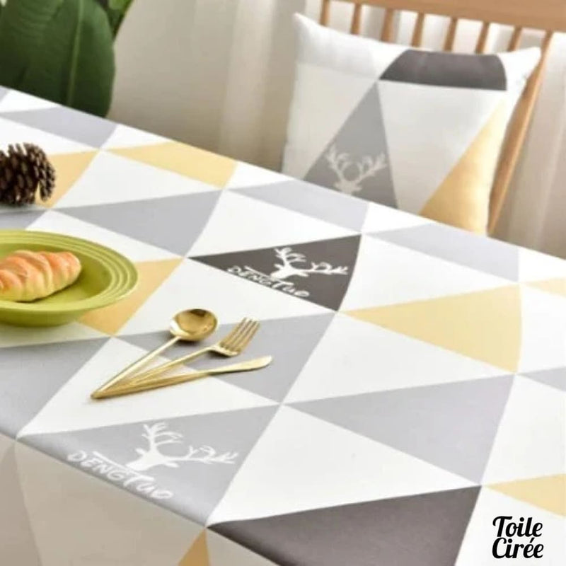 Nappe toile cirée triangle