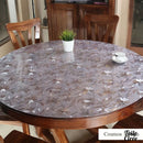 Nappe transparente fleurie