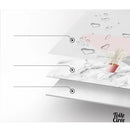 Nappe verre souple rose et or