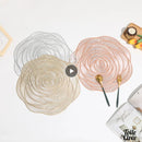 Napperon PVC fleurs de rose