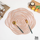 Napperon PVC fleurs de rose