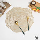 Napperon PVC fleurs de rose