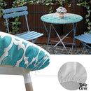 Protège table ronde 120 cm en toile cirée élastiqué