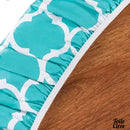 Protège table ronde 120 cm en toile cirée élastiqué