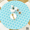 Protège table ronde 120 cm en toile cirée élastiqué