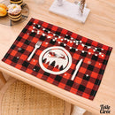 Set de table à carreaux