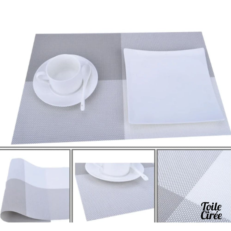 Set de table à carreaux