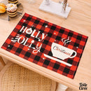 Set de table à carreaux