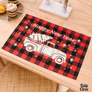 Set de table à carreaux