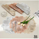 Set de table fleur PVC en relief