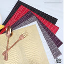 Set de table imitation croco