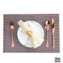 Set de table imitation croco