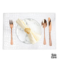 Set de table imitation croco