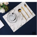 Set de table imitation marbre