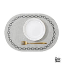 Set de table ovale cuir