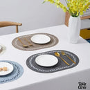 Set de table ovale cuir
