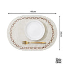 Set de table ovale cuir