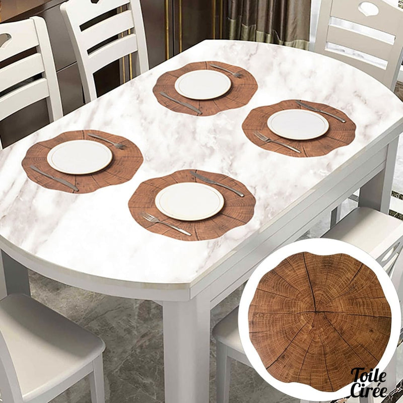 Set de table PVC imitation bois