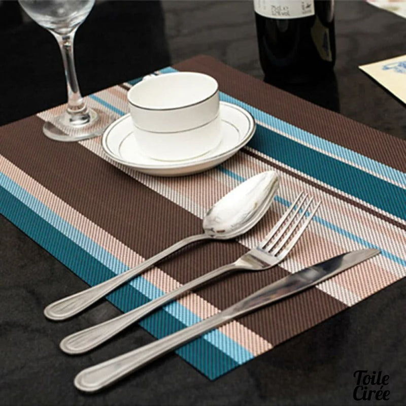 Set de table rayure PVC