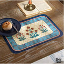 Set de table toile cirée fleurs