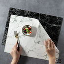 Set de table toile cirée marbré