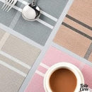 Set pvc table écossais