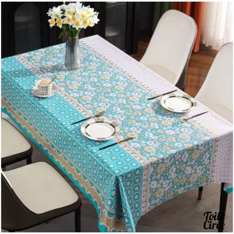 Toile cire floral