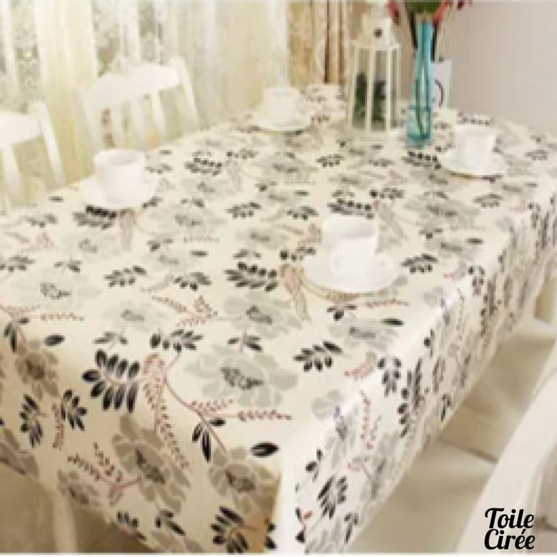 Toile cire floral