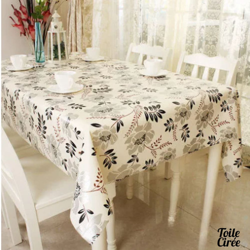 Toile cire floral