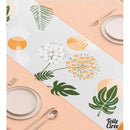 Toile ciré pour table ovale