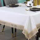 Toile ciré table blanche