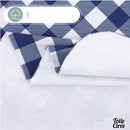 Toile cirée a carreaux bleus et blancs