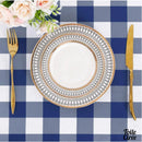 Toile cirée a carreaux bleus et blancs