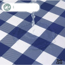 Toile cirée a carreaux bleus et blancs