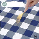 Toile cirée a carreaux bleus et blancs
