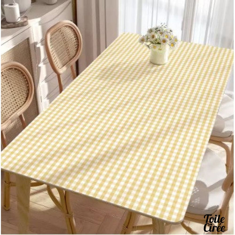 Toile cirée à carreaux