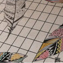 Toile cirée avec plumes