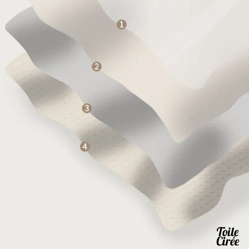 Toile cirée blanche épaisse