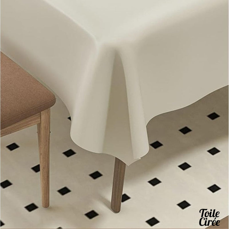 Toile cirée blanche épaisse